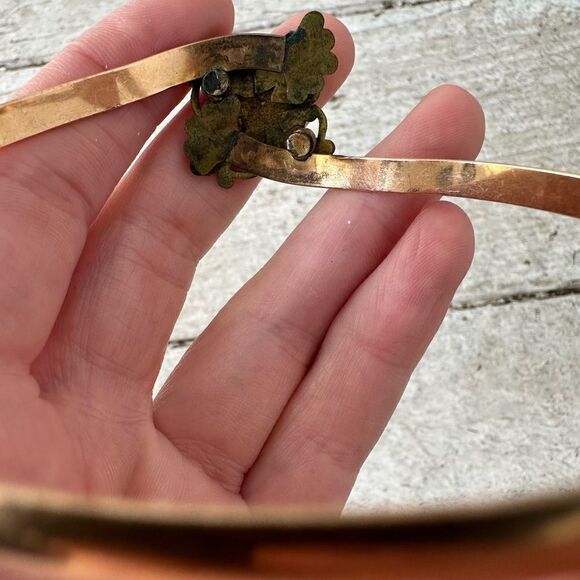 Victorian Era Monogramed B Gold Tone Bracelet - Picture 6 of 7